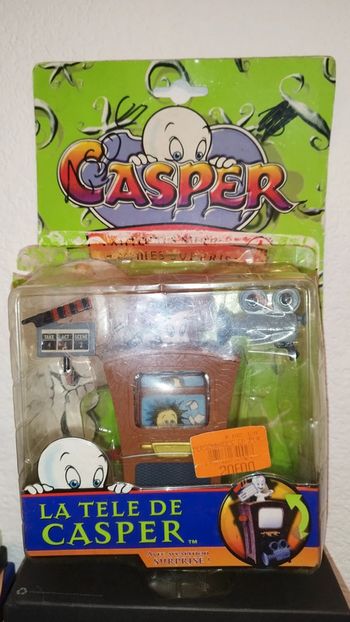 La télé Casper The Ghost Figure 1997 Fantome Ghostly figurine tv set rare