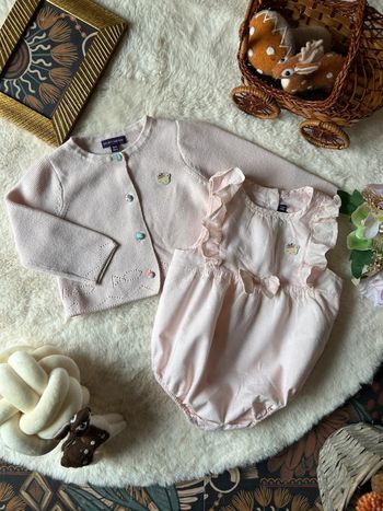 Barboteuse d'été et son gilet 6 mois