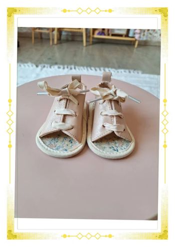 Sandales irisées bébé fille 6-9mois