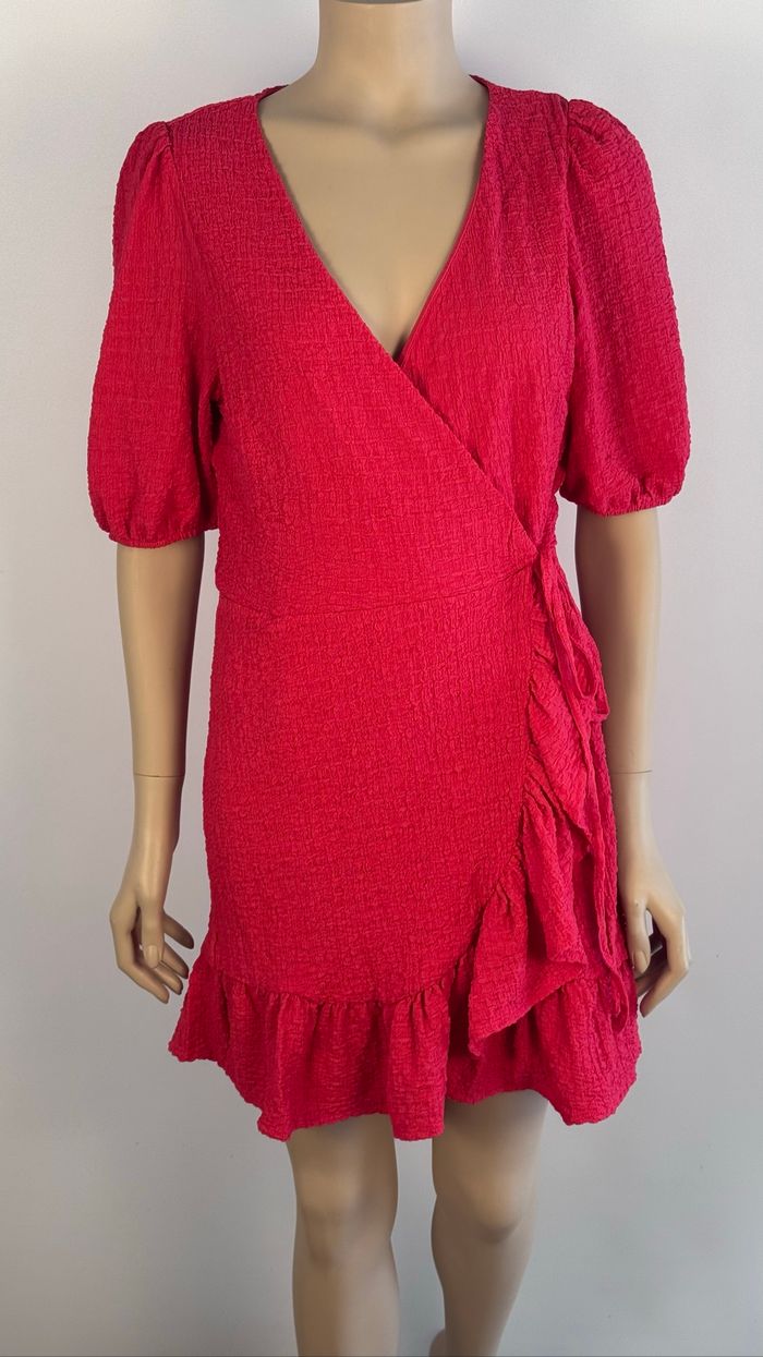 Robe courte rouge Mango - Taille M - photo numéro 2