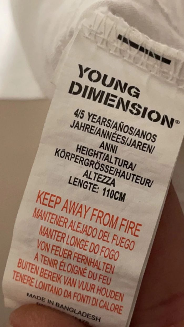 T-shirt fille 4 ans Young dimension - photo numéro 4