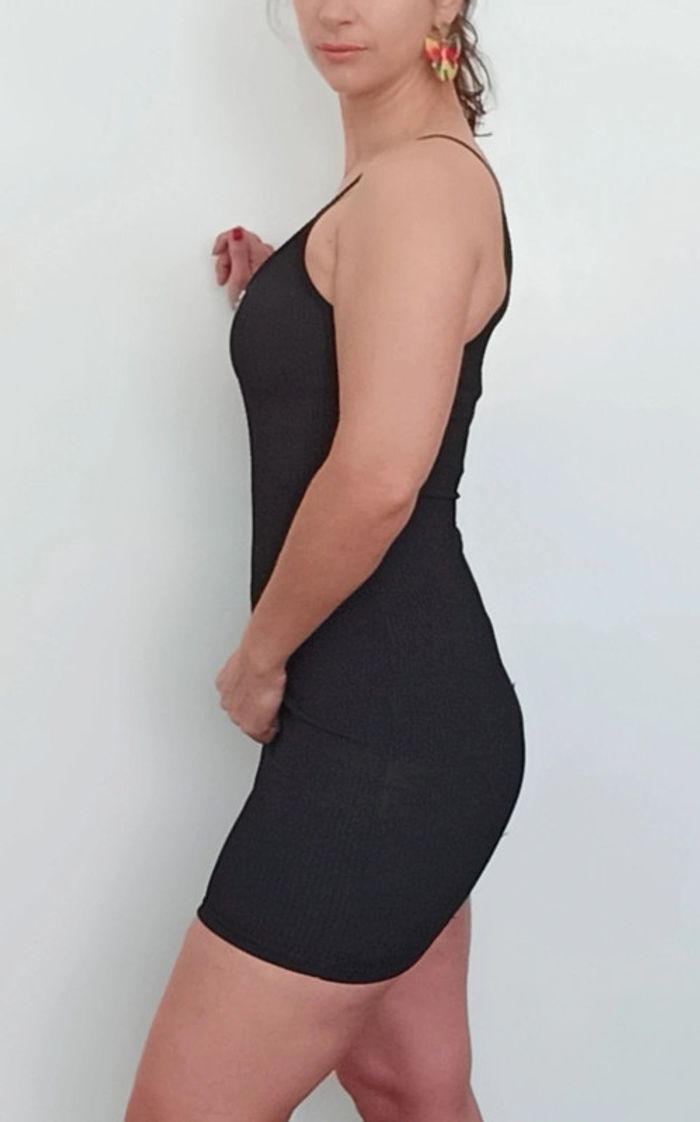 Mini robe zippée sexy Bershka - photo numéro 4