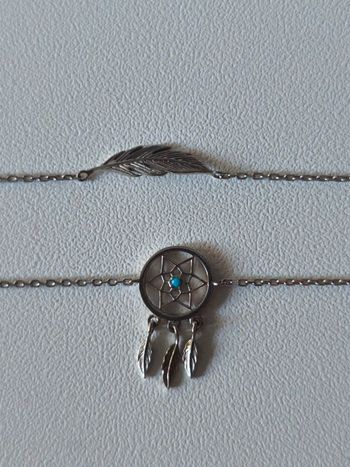 Lot de 2 bracelets en argent