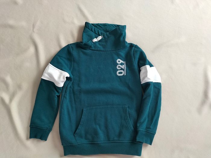 💙 Sweat col montant bleu canard - 10 ans - In extenso - Très bon état 💙