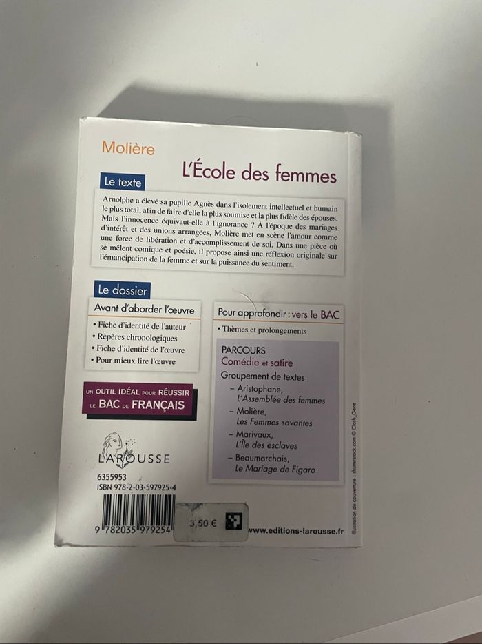 Livre l’école des femmes - photo numéro 2
