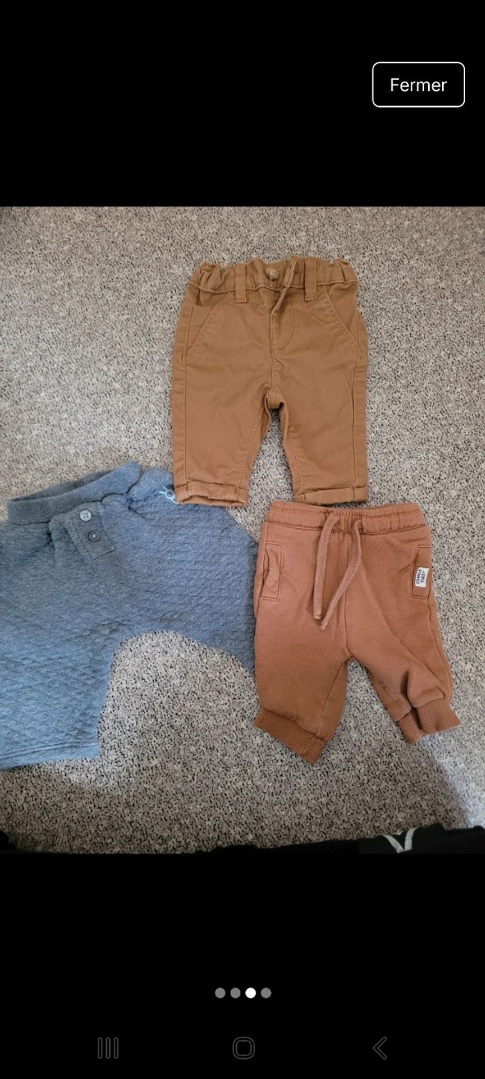 Lot pantalons 1mois - photo numéro 2