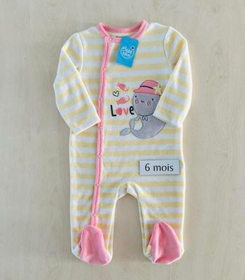 Pyjama - bébé fille - bébé rêve - taille 6 mois NEUF 