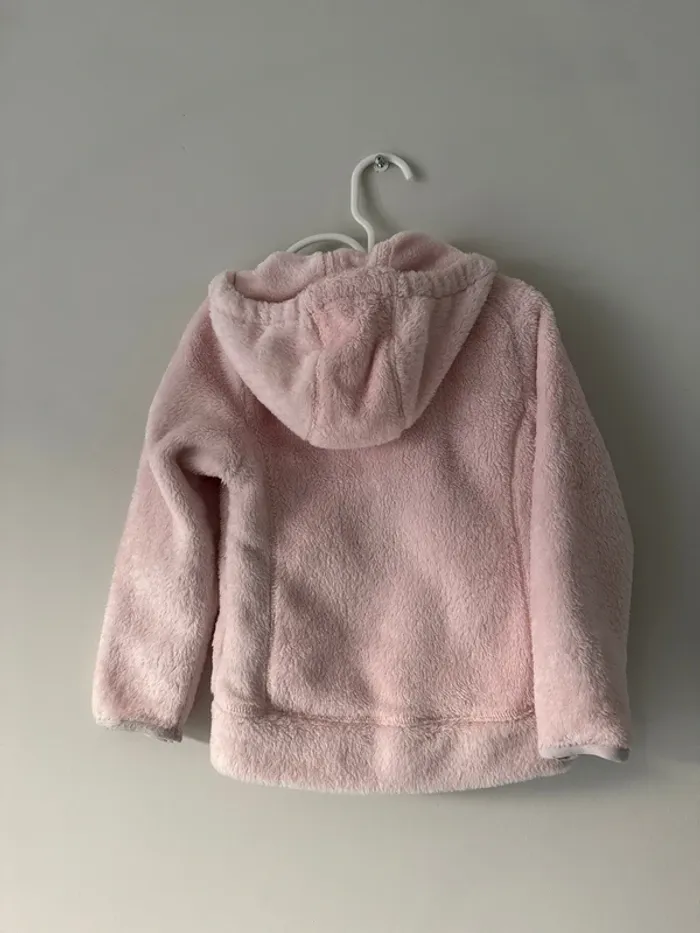 🧥Veste quechua à capuche tout doux rose - 96-102 cmfille 3-4 ans- très bon état - photo numéro 7