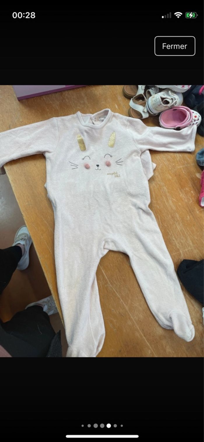 Lot de pyjamas fille 18 mois - photo numéro 2