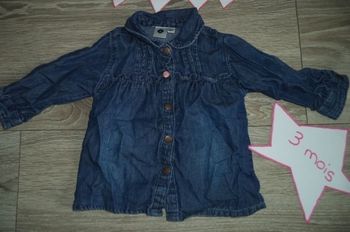Chemise en jean 3 mois