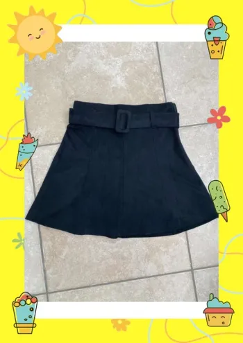 Jupe patineuse Zara XS 34 noire