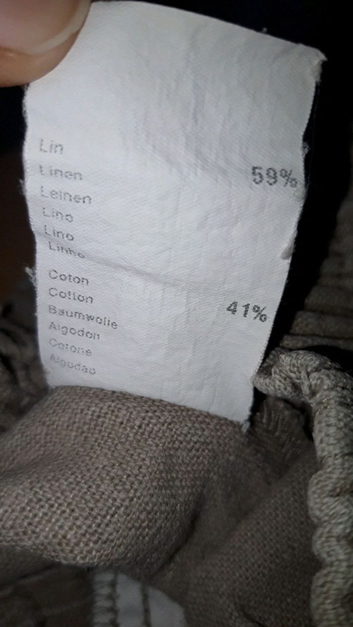 Pantalon en lin et coton 18 mois - photo numéro 5