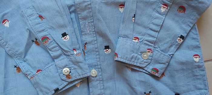 Chemise manche longue motif Noël 110 - photo numéro 7