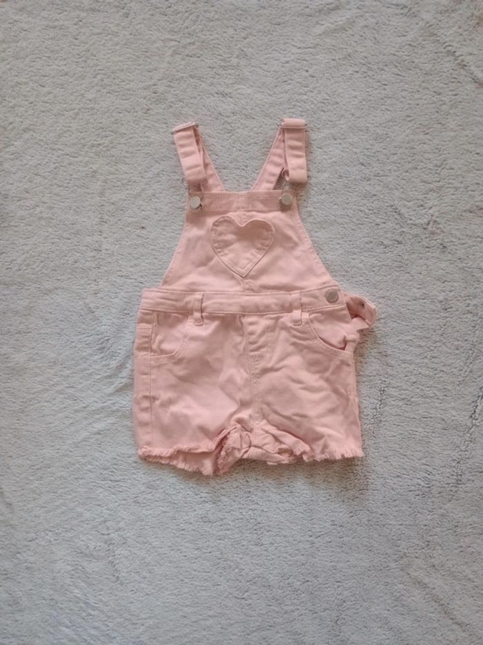 Combishort 12-18 mois rose tendre c48