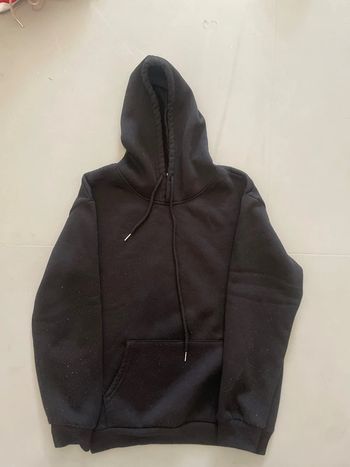 Sweat, à capuche, noir, taille S