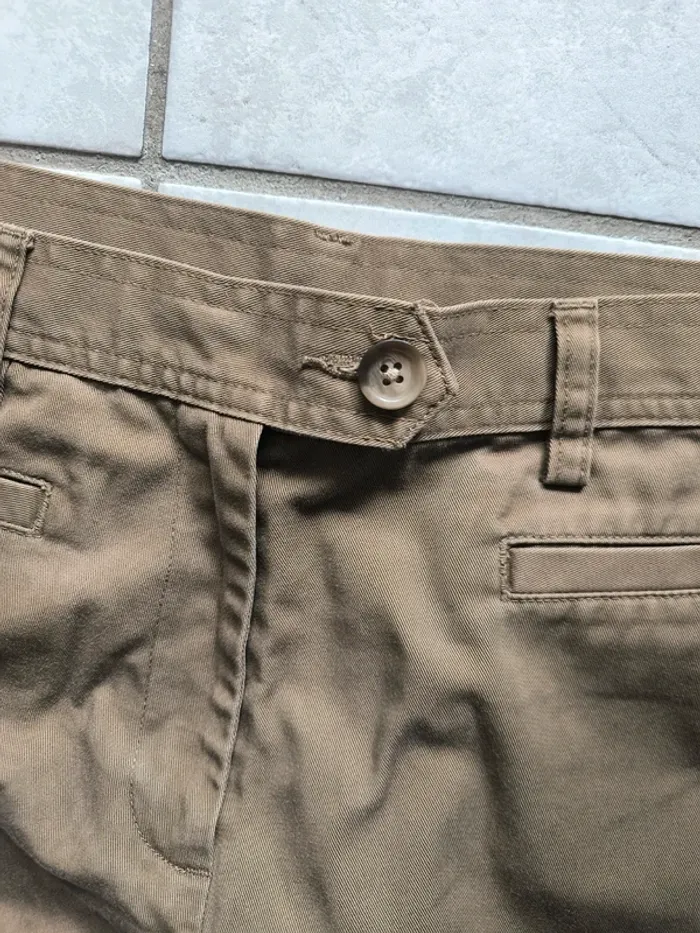 Pantalon marron clair | beige foncé - photo numéro 4