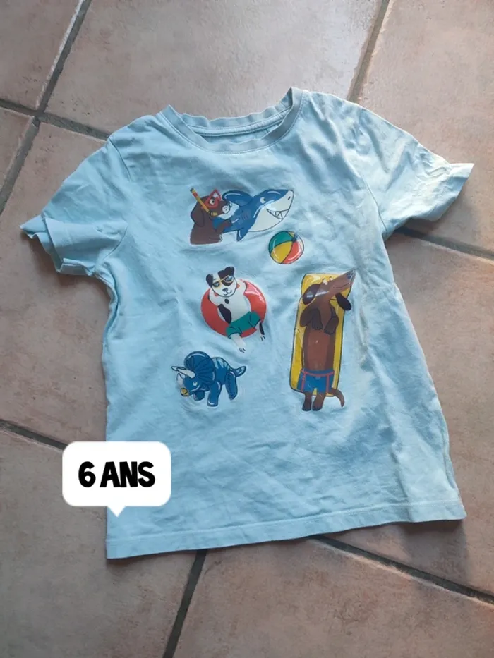 T-shirt animaux piscine