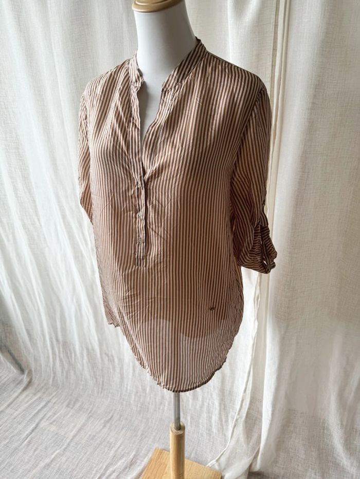 Blouse Massimo Dutti 100% soie mûrier - photo numéro 5