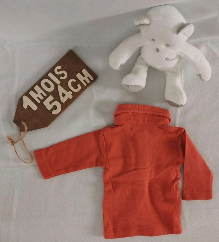 Tee-shirt 👣 manches longues Kitchoun 1mois/54cm - photo numéro 2