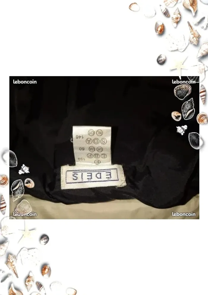 Blouson doudoune noir edeis taille 150 cm 12 ans - photo numéro 3