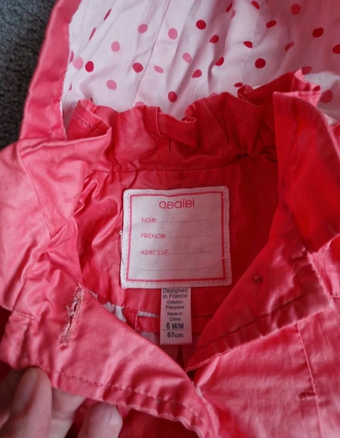 Coupe-vent / imperméable 6 mois - photo numéro 3