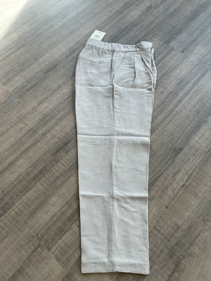 Pantalon cigarette en lin - photo numéro 2