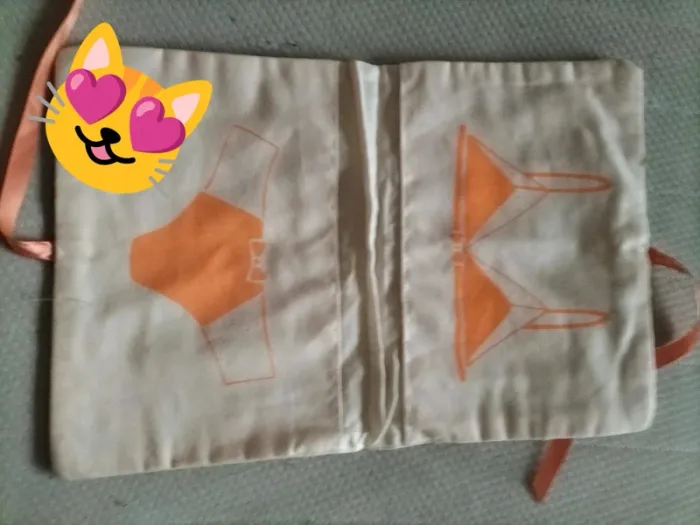 Couvre livre en tissus - photo numéro 2