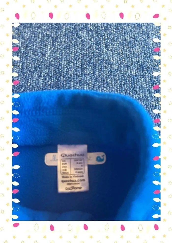 Polaire Quechua mixte – Taille 8 ans – Bleu vif - photo numéro 4