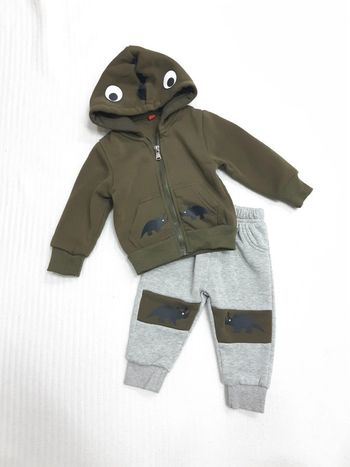 Ensemble gilet zippé et pantalon 6 mois