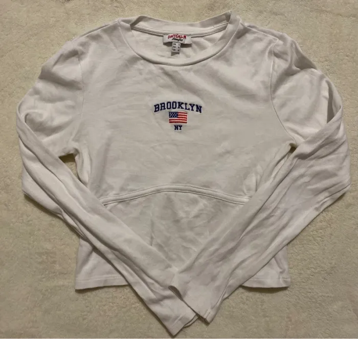 Pull blanc Brooklyn – Jennyfer – Taille S – Très bon état