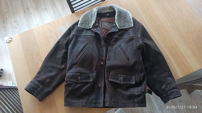 XL Blouson type aviateur cuir chèvre redskins - photo numéro 7