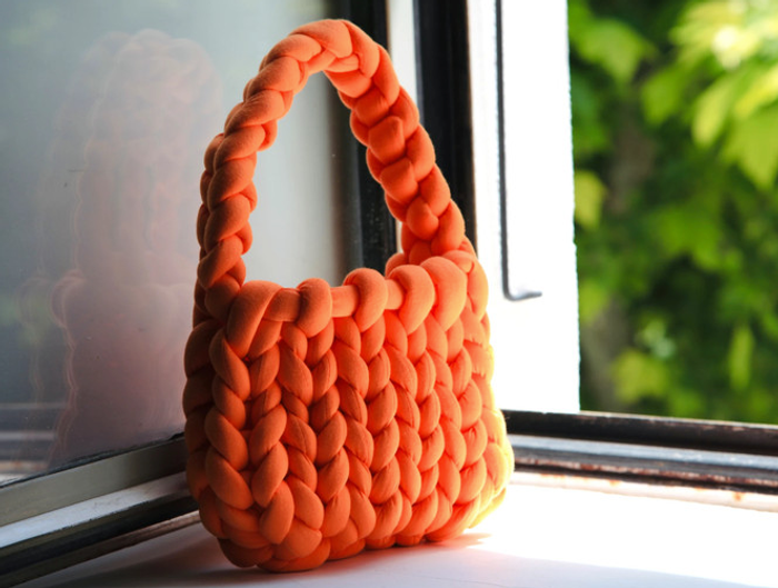 Sac en crochet grande mailles - photo numéro 5