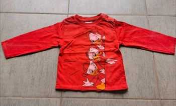 T-shirt à manches longues bébé garçon 12 mois Picsou comme NEUF