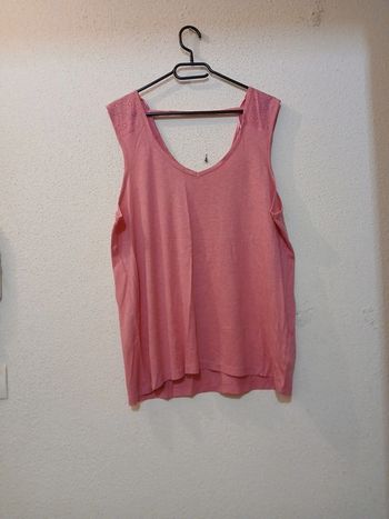 Débardeur femme rose neuf " tissaia " taille xxl