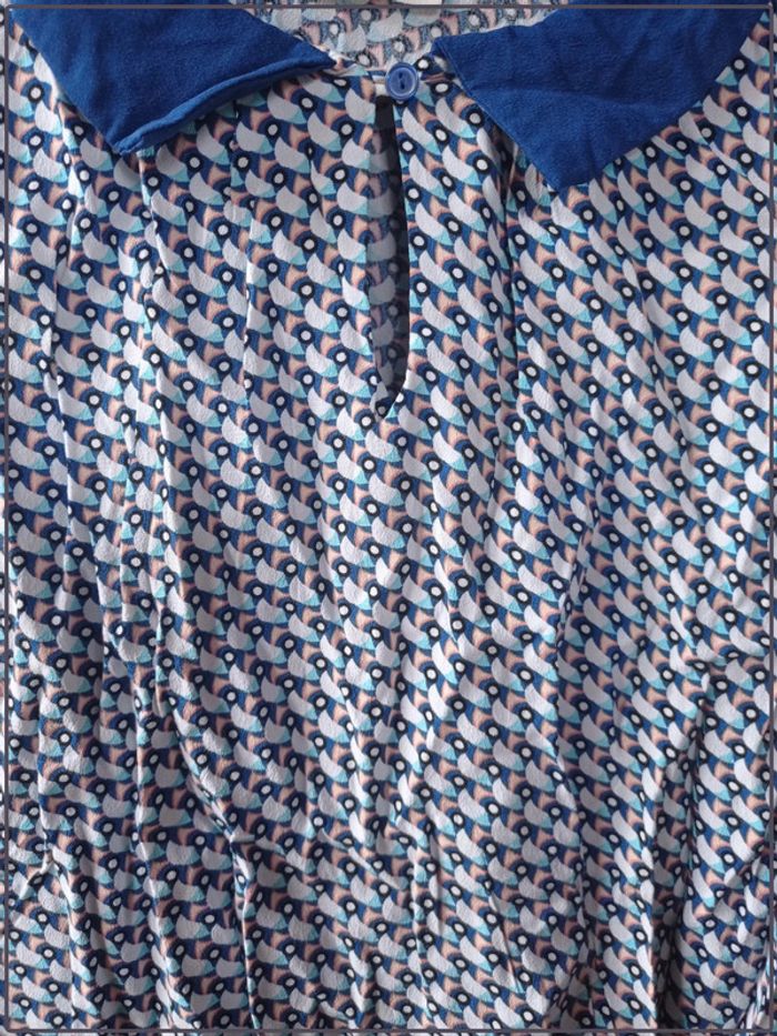 Haut manches courtes bleu Promod taille 36 bon état - photo numéro 3