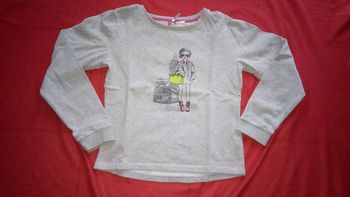 Pull gris manches longues