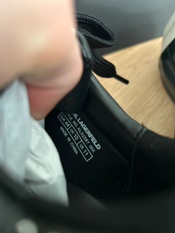 Baskets Noir Karl Lagerfeld 44 Neuves - photo numéro 5