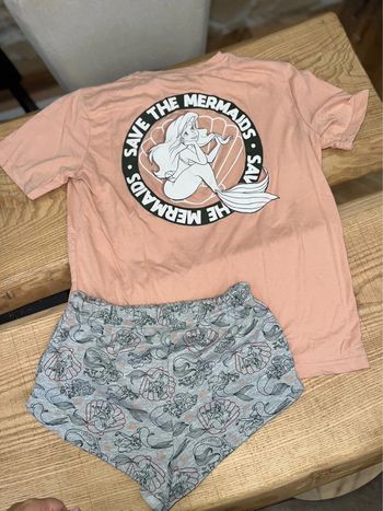 Pyjama indien Disney ariel la petite sirène taille S été short t-shirt