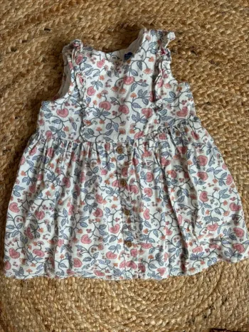 Robe imprimée 12 mois mots d’enfant parfait état