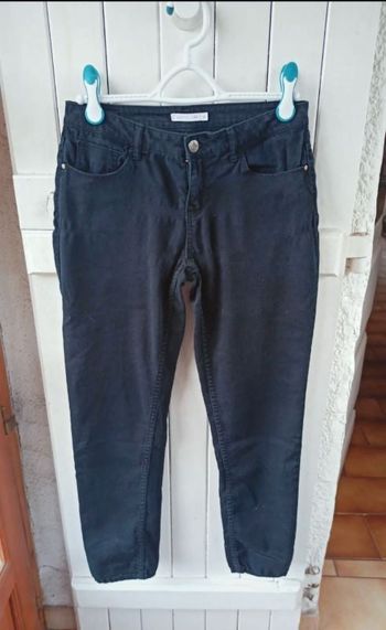 Pantalon noir Gémo 36 coupe ample