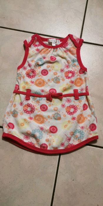 Robe éponge multicolore 1 mois