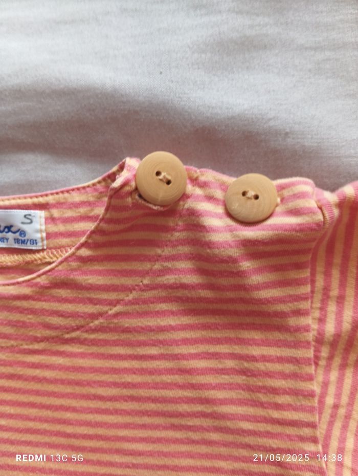 T-shirt manches courtes Clayeux taille 18 mois - photo numéro 2