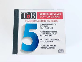 Lots de 5 boîtiers CD/DVD - sous blister