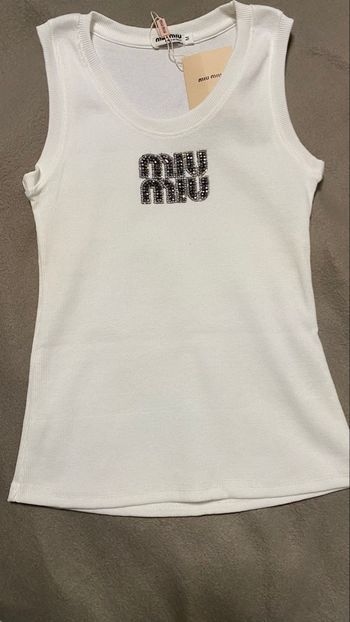 Débardeur miu miu strass 