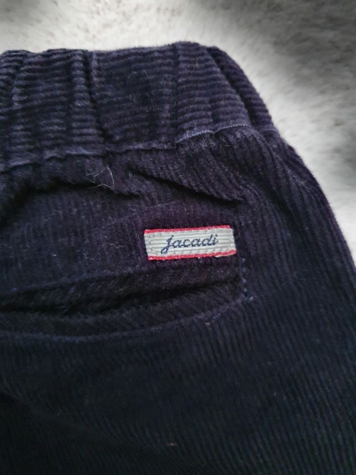 Pantalon en velours bleu marine Jacadi 12 mois - photo numéro 6
