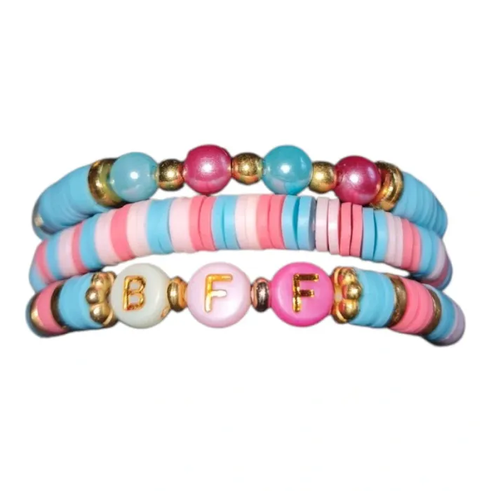 lot X3 bracelets fantaisie élastique fille - photo numéro 2