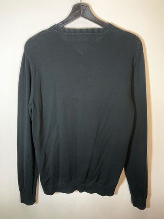 Pull col V noir pour homme Tommy Hilfiger taille M 596 - photo numéro 2