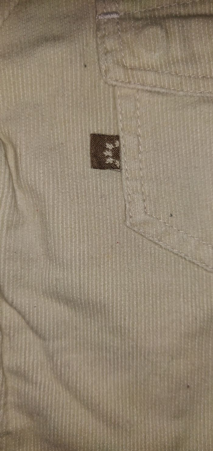 Pantalon velours beige - photo numéro 3