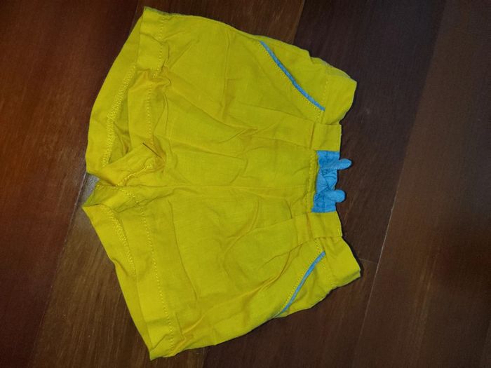 Short jaune 18 mois