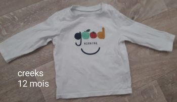 T-shirt creeks 12 mois